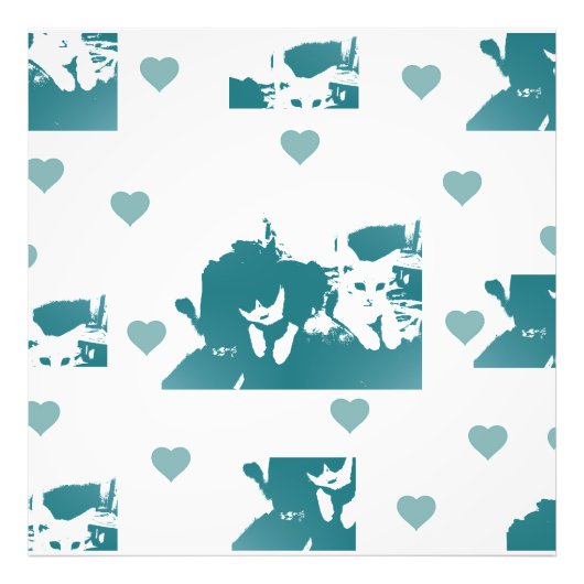 Feline Friends. Adorable Kitten Duo. フォトプリント (正面)