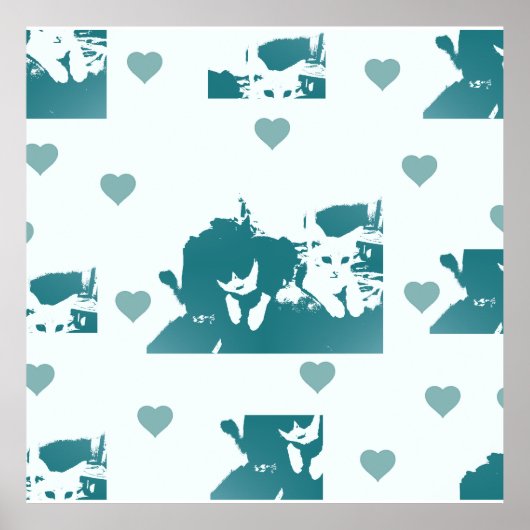 Feline Friends. Adorable Kitten Duo. ポスター (正面)