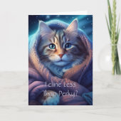 Feline Get Well Card, 5" x 7"折り畳みグリーティングカード カード (正面)
