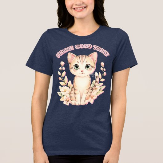 feline good today トライブレンドＴシャツ (正面)