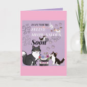 FeLine Meow-valous  get well card カード (正面)