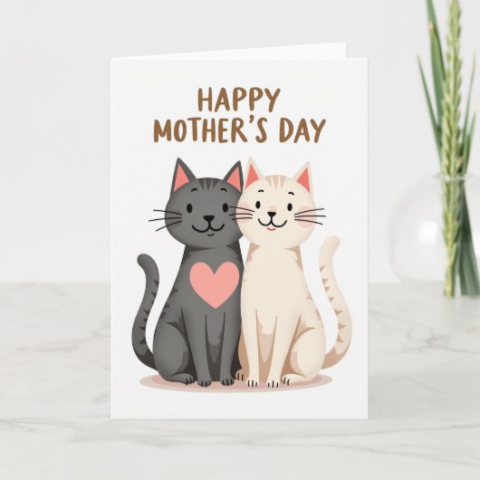 Feline Mothers Day Art Card カード (正面)