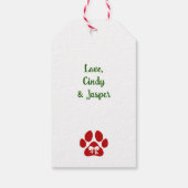 Feline Navidadキャットギフトラベル ギフトタグ (裏面)