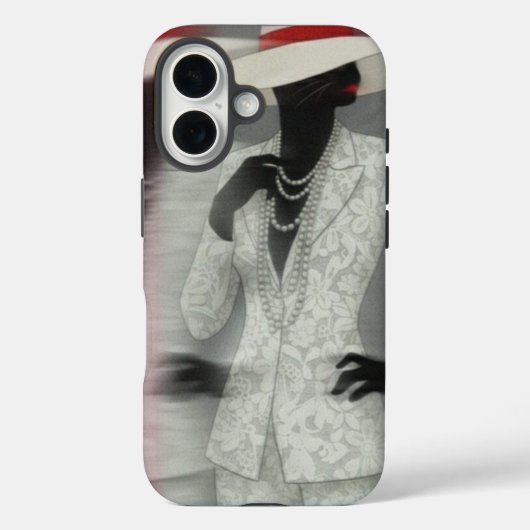 Feline persona Lady Phone Case Case-Mate iPhoneケース (裏面)