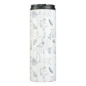 Felinetrovert猫好きの白い色 タンブラー (裏面)