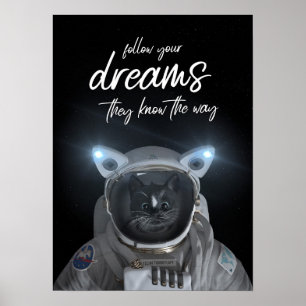 Feliniの宇宙猫-あなたの夢を後を追って下さい- ポスター