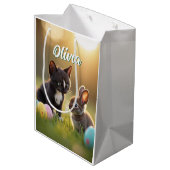 Felini & Fluffy:2人の友人の復活祭の物語 ミディアムペーパーバッグ (裏面アングル)