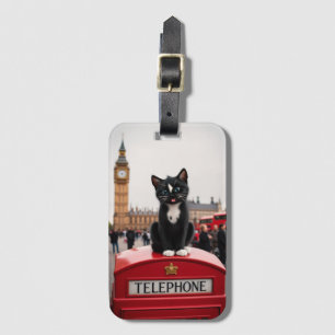 Felini on the Red Phone Booth: A London Adventure ラゲッジタグ
