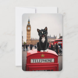 Felini on the Red Phone Booth: A London Adventure 招待状