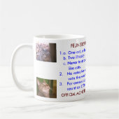 FELINIST選挙権の声明 コーヒーマグカップ (左)