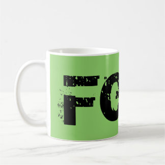 Felixの孤児の黒いキャラクター、大きいゴシック体 コーヒーマグカップ