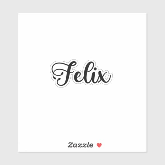 Felix名 – 手書き書 シール (シート)