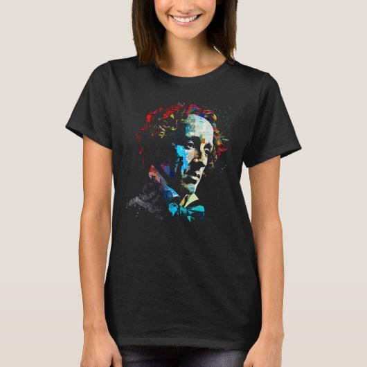 Felix Mendelssohn Music Composer Piano Tシャツ (正面)