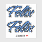 Felix Name blue Aufkleber Sticker Stickerset シール (シート)