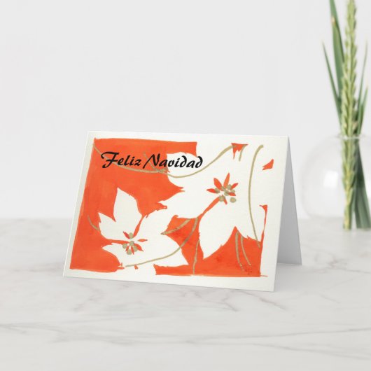 Felix Navidad - Poinsetia シーズンカード (正面)