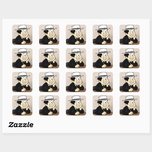 Félix –Optimistic Character Vinyl Decal スクエアシール (シート)