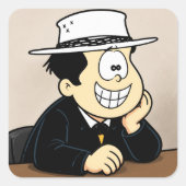 Félix –Optimistic Character Vinyl Decal スクエアシール (正面)