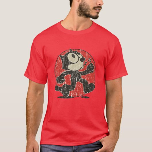 Felix The Cat Keep Walking Tシャツ (正面)