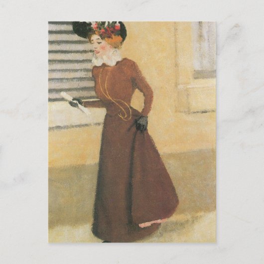 Felix Vallotton – ハット付き女性 ポストカード (正面)