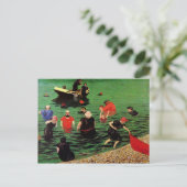 Felix Vallotton : Etretatでの入浴 ポストカード (スタンド正面)