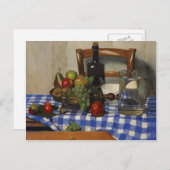 Felix Vallotton - Still Life with Blue Tableloth ポストカード (正面/裏面)