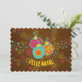 Felizの出生のオーナメントの休日カード シーズンカード (スタンド正面)