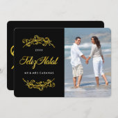 Felizの出生の写真カード シーズンカード (正面/裏面)