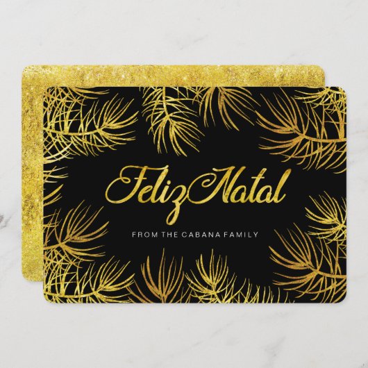 Felizの出生の挨拶状 招待状 (正面/裏面)