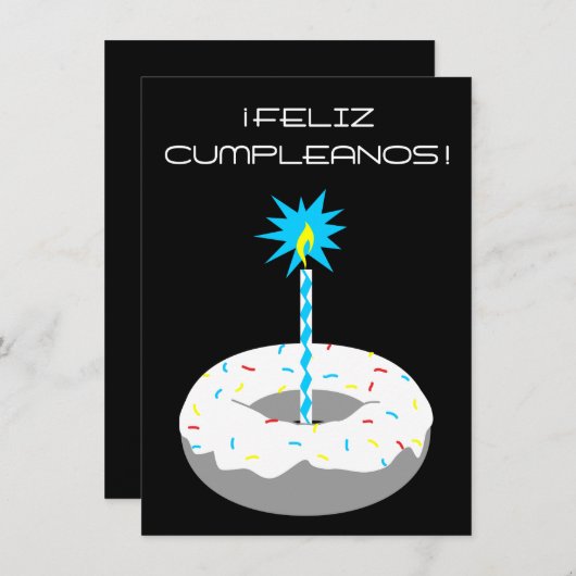 felizのcumpleanosのrosquilla 招待状 (正面/裏面)