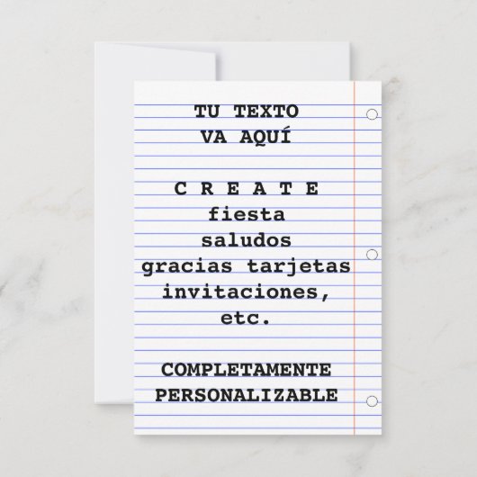 felizのcumpleanos 招待状 (裏面)