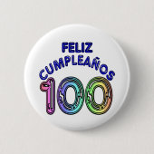 Feliz 100th Cumpleaños 缶バッジ (正面)