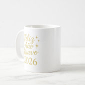 Feliz Año Nuevo 2026 ✨ | Elegant Gold New Year  コーヒーマグカップ (正面左)