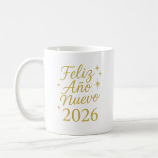 Feliz Año Nuevo 2026 ✨ | Elegant Gold New Year コーヒーマグカップ