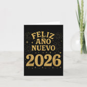Feliz Año Nuevo 2026 Spanish Fireworks New Year Fi カード (正面)