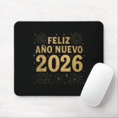 Feliz Año Nuevo 2026 Spanish New Year Gold Firewor マウスパッド (マウス)