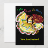Feliz Cinco deメーヨーの招待状 招待状 (正面/裏面)