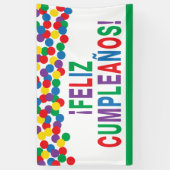 Feliz Cumpleañosのハッピーバースデー 横断幕 (縦)