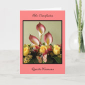 Feliz Cumpleañosのqueridaのhermana カード (正面)