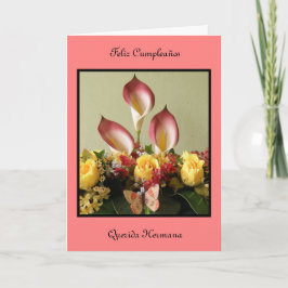 Feliz Cumpleañosのqueridaのhermana カード