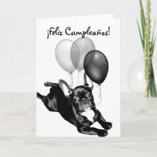 Feliz Cumpleañosのtarjeta de Bulldogフランシス カード