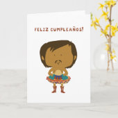 Feliz Cumpleanos! カード (黄色い花)
