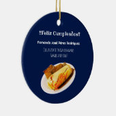 Feliz cumpleaños a el Comelón de Tamales セラミックオーナメント (右)