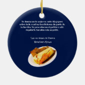 Feliz cumpleaños a el Comelón de Tamales セラミックオーナメント (裏面)