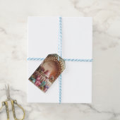 “Feliz Cumpleaños” Elegant Pink & Gold Birthday  ギフトタグ (より糸付き)