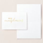 Feliz Cumpleaños Elegant Spanish Happy Birthday 箔カード (ディスプレー)
