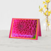 Feliz Cumpleaños - La Daliaローザ カード (黄色い花)