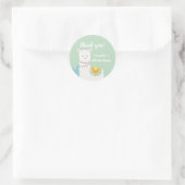 Feliz cumpleaños Llama ラウンドシール (バッグ)