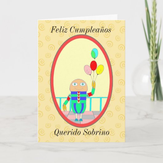 Feliz Cumpleaños Querido Sobrino II カード (正面)