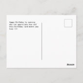 Feliz Cumpleaños Tema Personalizado de Windows 95  ポストカード (裏面)