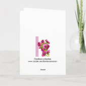 「feliz cumpleanyos」スペインのハッピーバースデーカード カード (裏面)